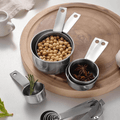 Hanging Hole Stainless Steel Measuring Cups Set Baking Tools 5-Piece