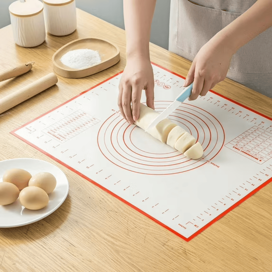 Non-Slip Silicone Pastry Mat Nonstick Baking Mat with Measurements