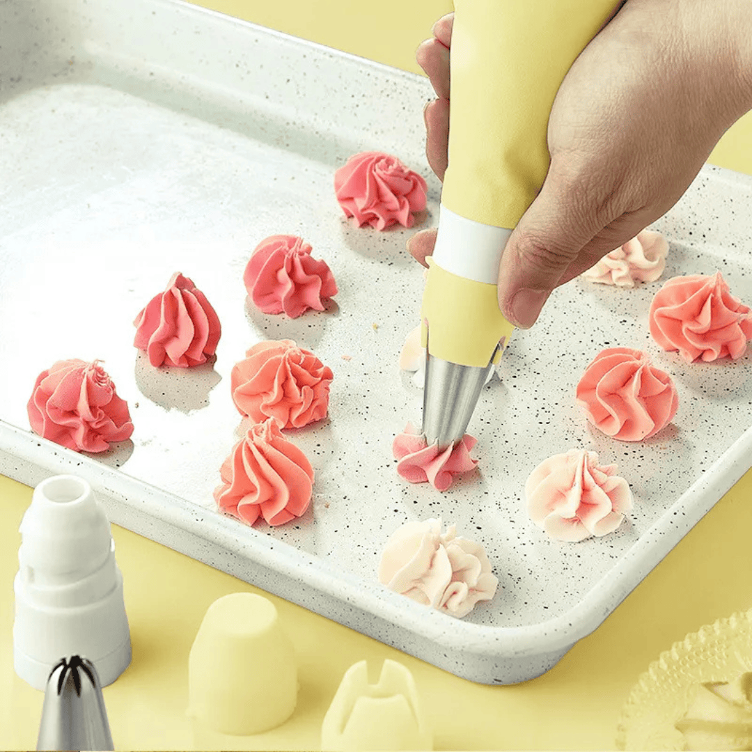 Eco-Friendly Cake Decorating Coupler Set - Large & Small Piping Bag