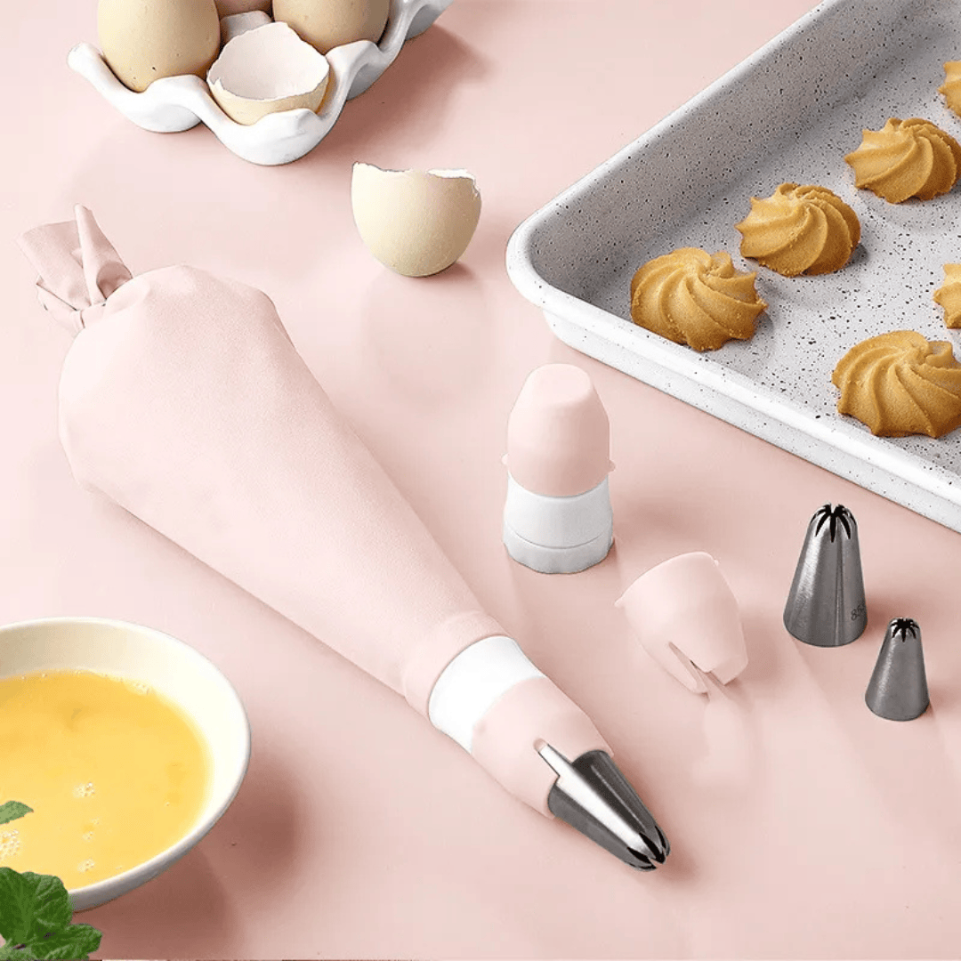 Eco-Friendly Cake Decorating Coupler Set - Large & Small Piping Bag