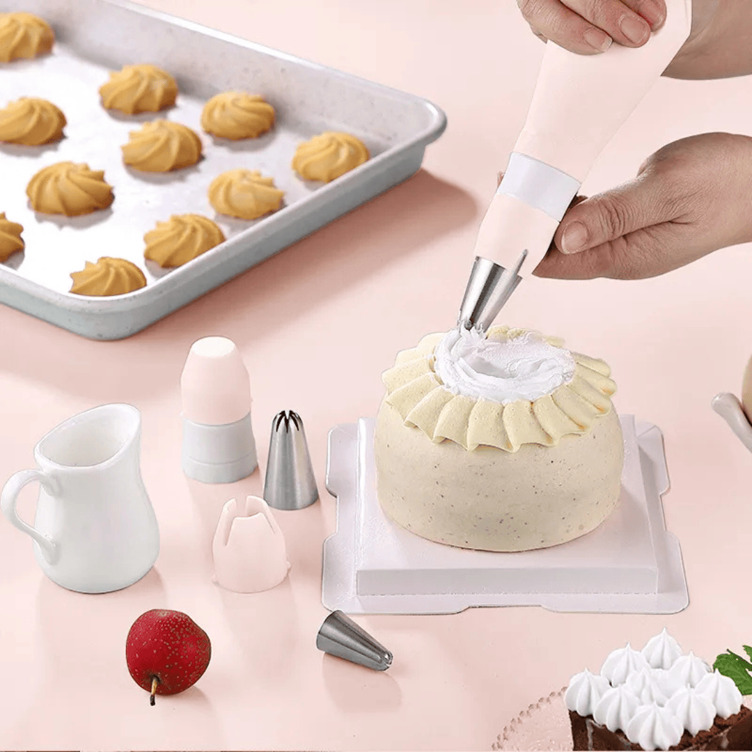 Eco-Friendly Cake Decorating Coupler Set - Large & Small Piping Bag