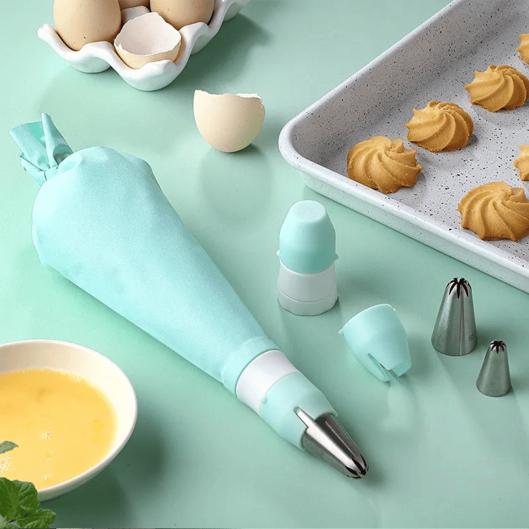 Eco-Friendly Cake Decorating Coupler Set - Large & Small Piping Bag