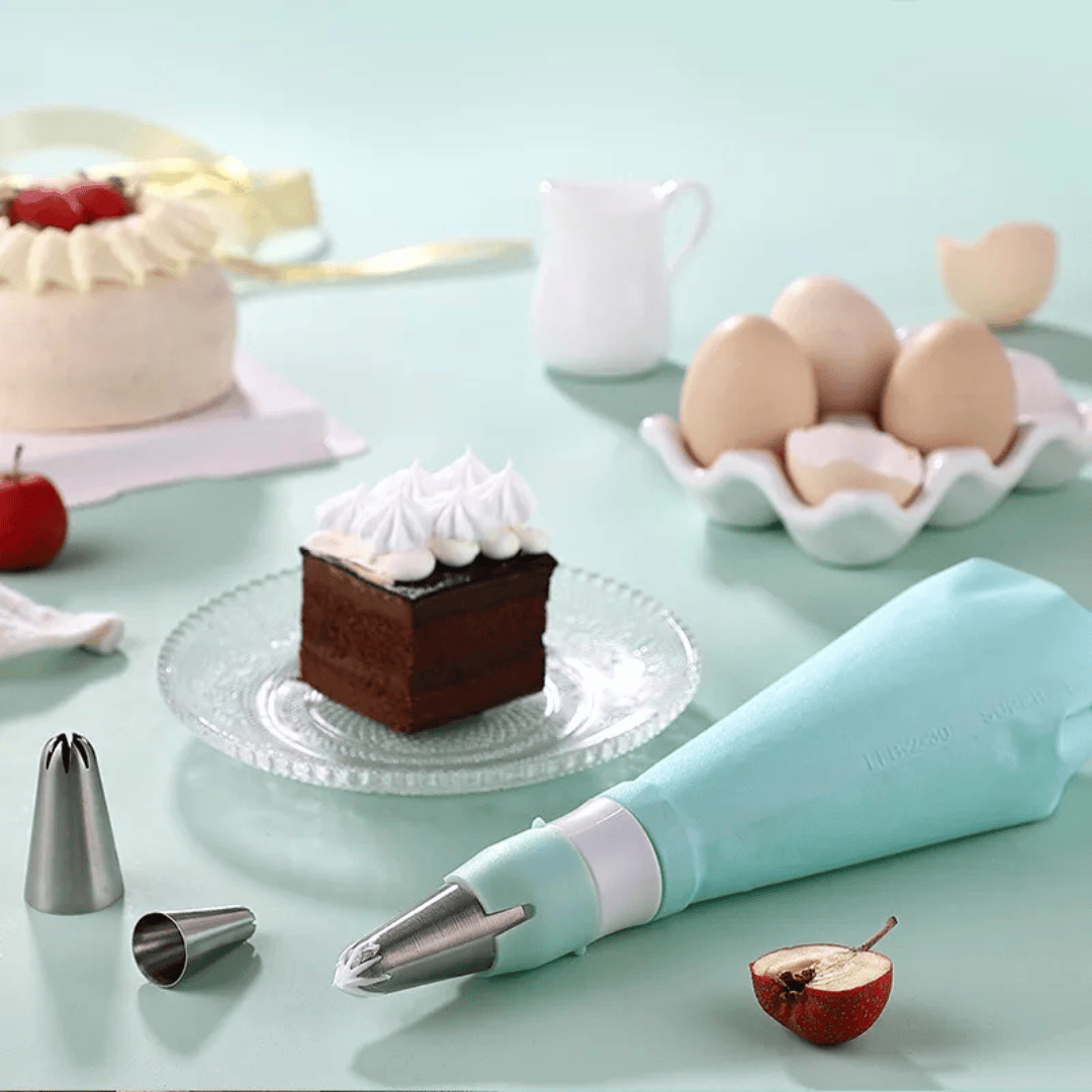 Eco-Friendly Cake Decorating Coupler Set - Large & Small Piping Bag
